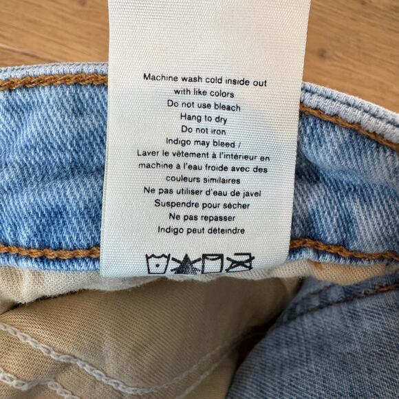 Rag & Bone Nina Ripped High Waist Ankle Cigarette Denim Jeans -Jade  size 27 - Picture 6 of 9